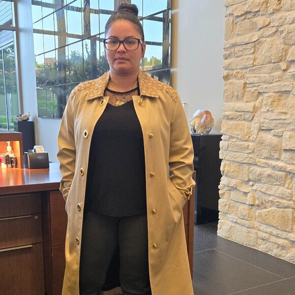 Coach Turnlock Trench Coat – XS (Oversized Fit, Fits Up to Size Large) - Picture 3 of 10